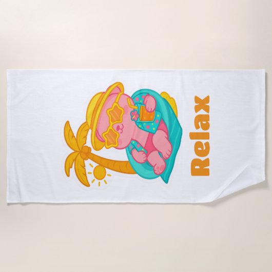  Lotus Relax Beach Towel ビーチタオル (正面)
