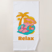  Lotus Relax Beach Towel ビーチタオル (正面)