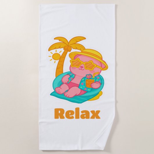  Lotus Relax Beach Towel ビーチタオル (正面)