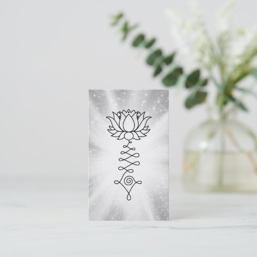 *~* Lotus Sparkle Rays霊気のエネルギー修復 名刺 (スタンド正面)