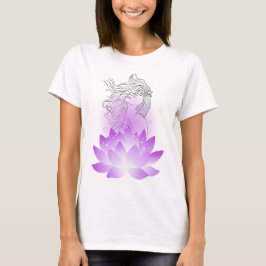 Lotus Spirit – Soft Feminine Line Art Tシャツ