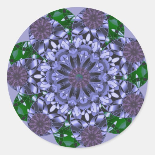 Lotus Starステッカー ラウンドシール (正面)