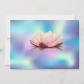 Lotus String Lightsホログラフィック退職パーティー 招待状 (裏面)