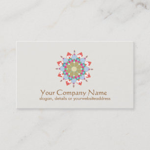 Lotus Symbol Health and Healing Business Card 名刺