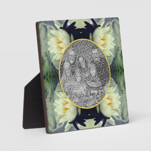 Lotus Water Lily Flower Create Your Own Photo フォトプラーク (正面)