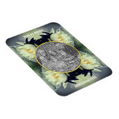 Lotus Water Lily Flower Create Your Own Photo マグネット (右側)
