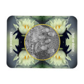 Lotus Water Lily Flower Create Your Own Photo マグネット (横)