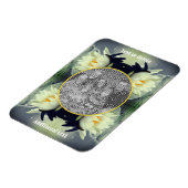 Lotus Water Lily Flower Create Your Own Photo マグネット (左側)
