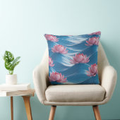 Lotus Wave Relief 3D Batik Motif クッション (椅子)