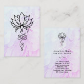 *～* Lotus Yogaニルヴァーナ聖地牡丹 名刺 (正面/裏面)