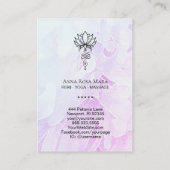 *～* Lotus Yogaニルヴァーナ聖地牡丹 名刺 (裏面)