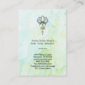 *～* Lotus Yoga Nirvanaの神聖なジオメトリフローラ 名刺 (裏面)