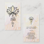 *～* Lotus Yoga Nirvanaグラデーションの神聖な幾何学 名刺 (正面/裏面)