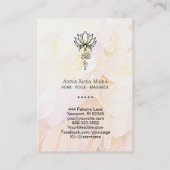 *~* Lotus Yoga Peony Nirvanaの神聖な幾何学 名刺 (裏面)
