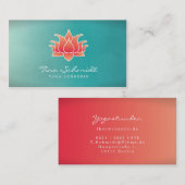 Lotusblüte Visitenkarte 名刺 (正面/裏面)