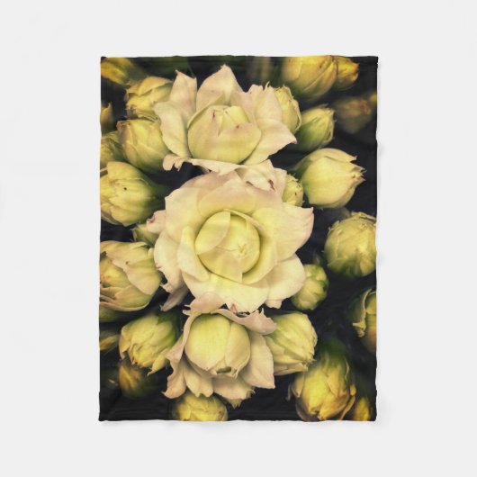 Lotusdröm- Elegant blomdesign フリースブランケット (正面)