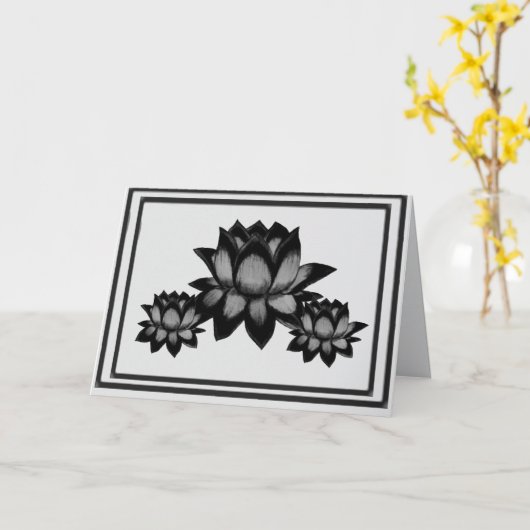 Lotuses Card カード (黄色い花)