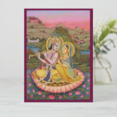lotusInvitationのKrishnaそしてRadha 招待状 (スタンド正面)