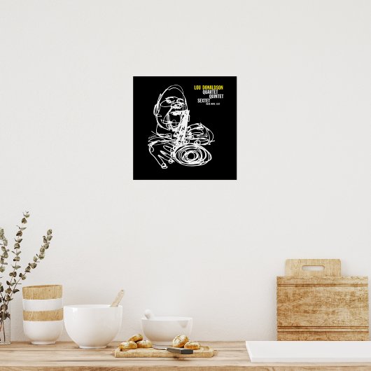Lou Donaldson Jazz Vintage ポスター (キッチン)