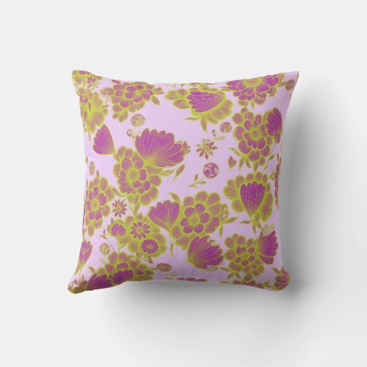 Lou 💜 Floral クッション (裏面)