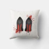 LOUBOUTINのはね及び滴り クッション (裏面)