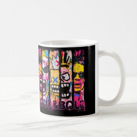 Loud & はっきりした – グラフィティ通りアートデザイン コーヒーマグカップ (右)