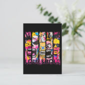 Loud & はっきりした – グラフィティ通りアートデザイン ポストカード (スタンド正面)