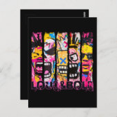 Loud & はっきりした – グラフィティ通りアートデザイン ポストカード (正面/裏面)