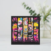 Loud & はっきりした – グラフィティ通りアートデザイン 招待状 (スタンド正面)