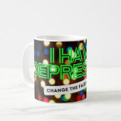 LOUD_私は鬱のマグカップを持っている コーヒーマグカップ (正面左)