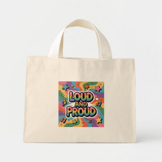 LOUD AND PROUD | LGBTQ+ プライド アライ ミニトートバッグ