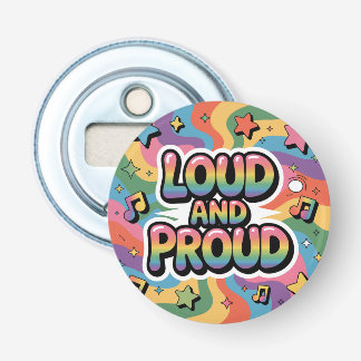 LOUD AND PROUD | LGBTQ+ プライド アライ 栓抜き