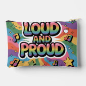 LOUD AND PROUD | LGBTQ+ プライド アリー アクセサリーポーチ (裏面)
