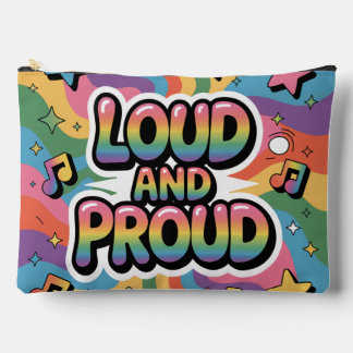 LOUD AND PROUD | LGBTQ+ プライド アリー アクセサリーポーチ