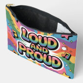 LOUD AND PROUD | LGBTQ+ プライド アリー アクセサリーポーチ (見開き)