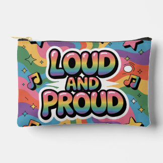 LOUD AND PROUD | LGBTQ+ Pride Ally アクセサリーポーチ
