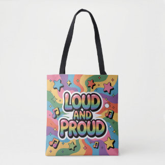 LOUD AND PROUD | LGBTQ+ Pride Ally トートバッグ