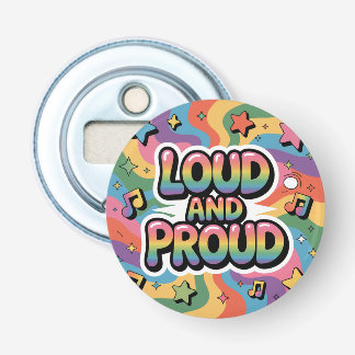 LOUD AND PROUD | LGBTQ+ Pride Ally 栓抜き