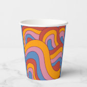 Loud & Lのレトロ誇りを持ったヴィンテージカラフル 紙コップ (裏面)