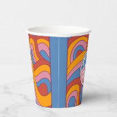 Loud & Lのレトロ誇りを持ったヴィンテージカラフル 紙コップ (右)