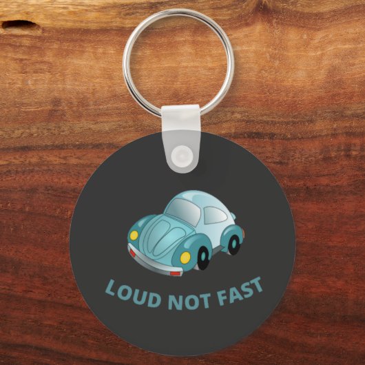 LOUD NOT FAST キーホルダー (正面)