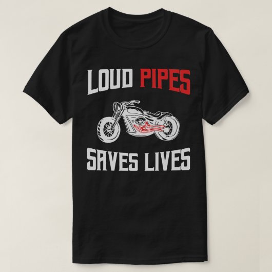 Loud Pipes 救 Livesバイクもしくは自転車に乗る人756 Tシャツ (デザイン正面)
