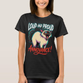 Loud Siamese Cat Sarcastic Annoyance Funny Tシャツ (正面)