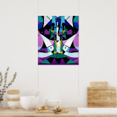 Loud Words演技- Ken Gage Art ポスター (キッチン)