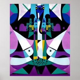 Loud Words演技- Ken Gage Art ポスター