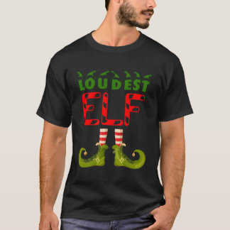 Loudest小妖精や小人おもしろいグループマッチファミリーパジャマFo Tシャツ