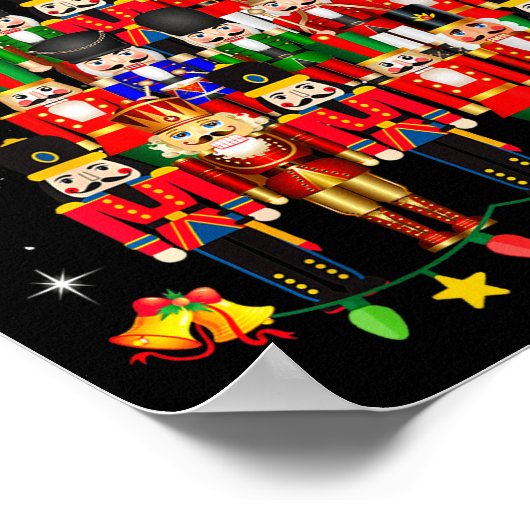 Loudest Nutcracker Group Matching Family Holiday F ポスター (角)