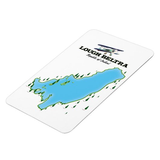 Lough Beltra Ireland旅行ポスター マグネット (左側)