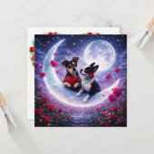 Louie & Luna Wish You a Happy Valentine's Day 2 カード (正面/裏面インサイチュ)