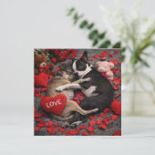 Louie & Luna Wish You a Happy Valentine's Day 6 カード (スタンド正面)